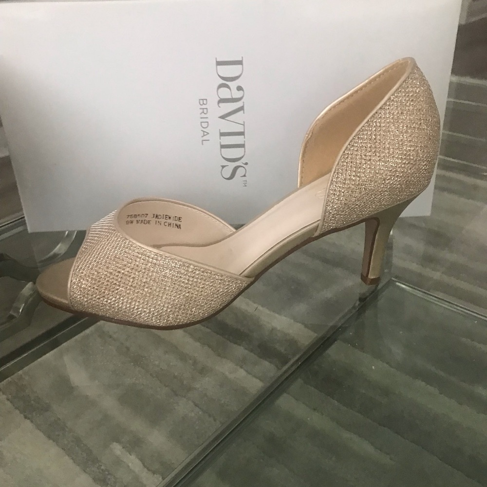 Gold dress shoes